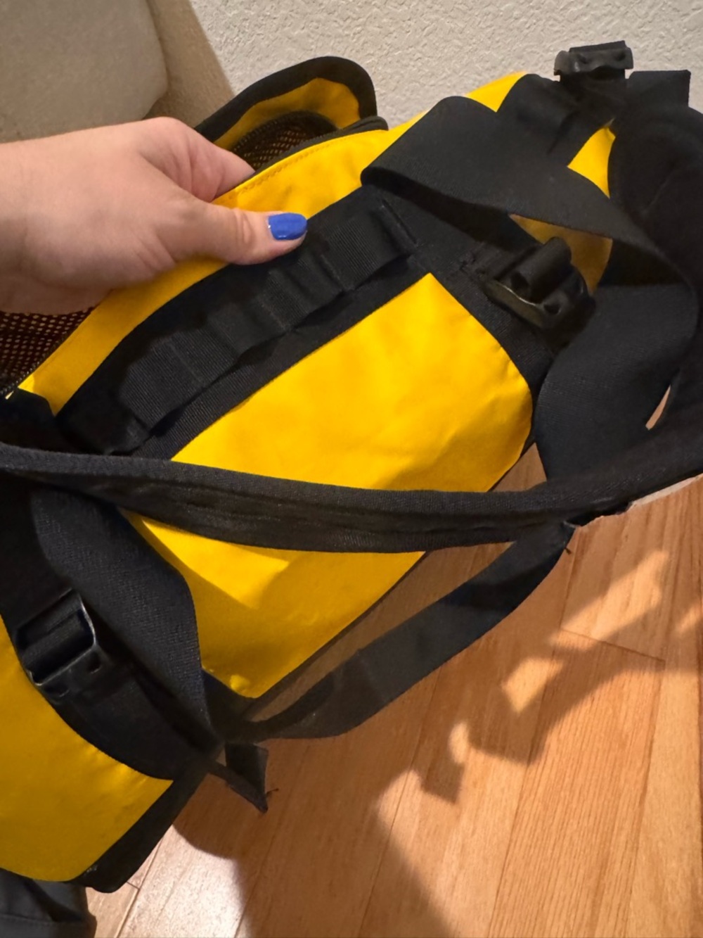 The North Face Yellow and Black Duffel Waist Pack - Picture 4 of 5
